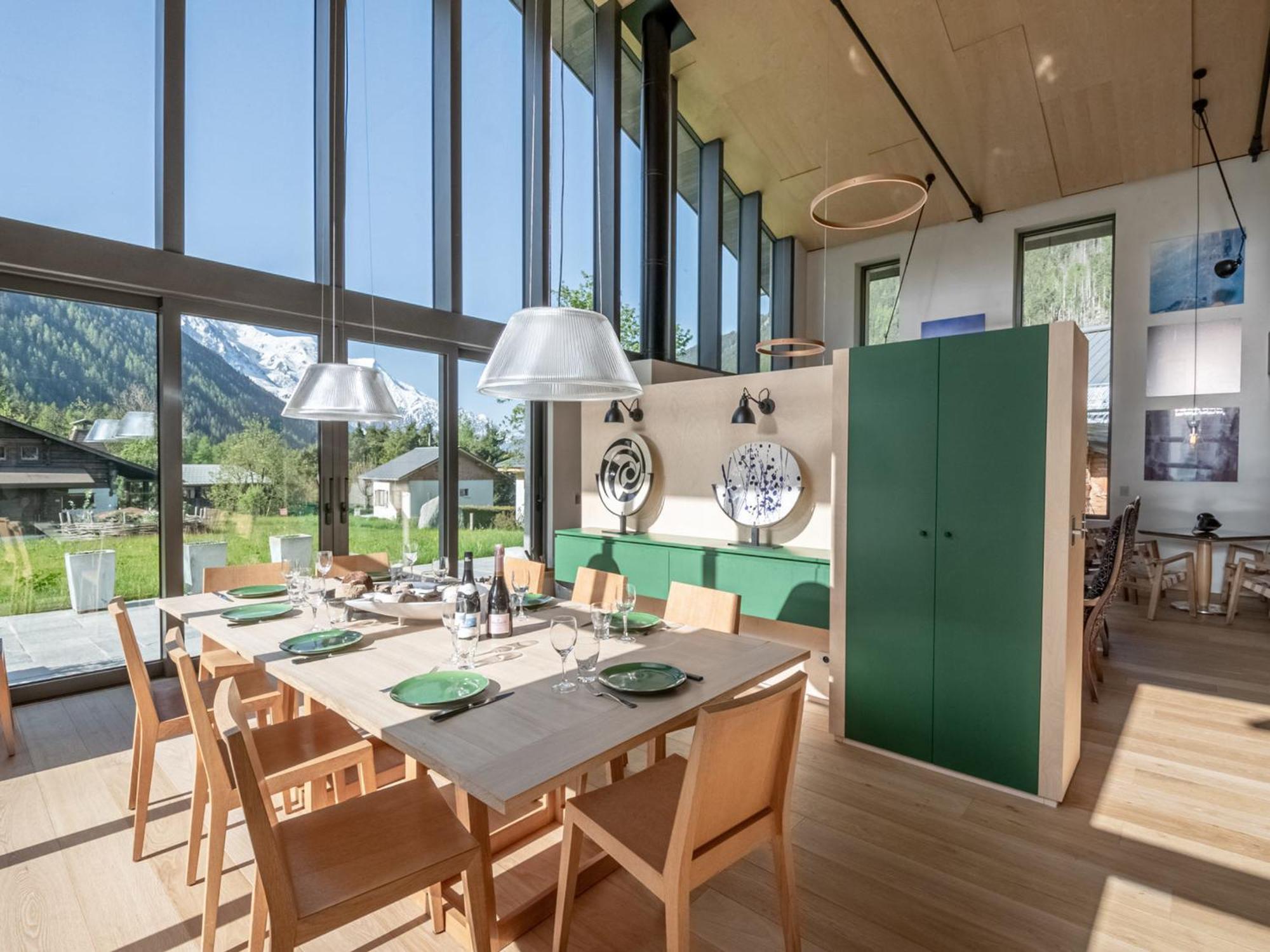 Contemporain Avec Sauna, Cheminee, Et Grand Jardin - Fr-1-343-243 Chalet Chamonix
