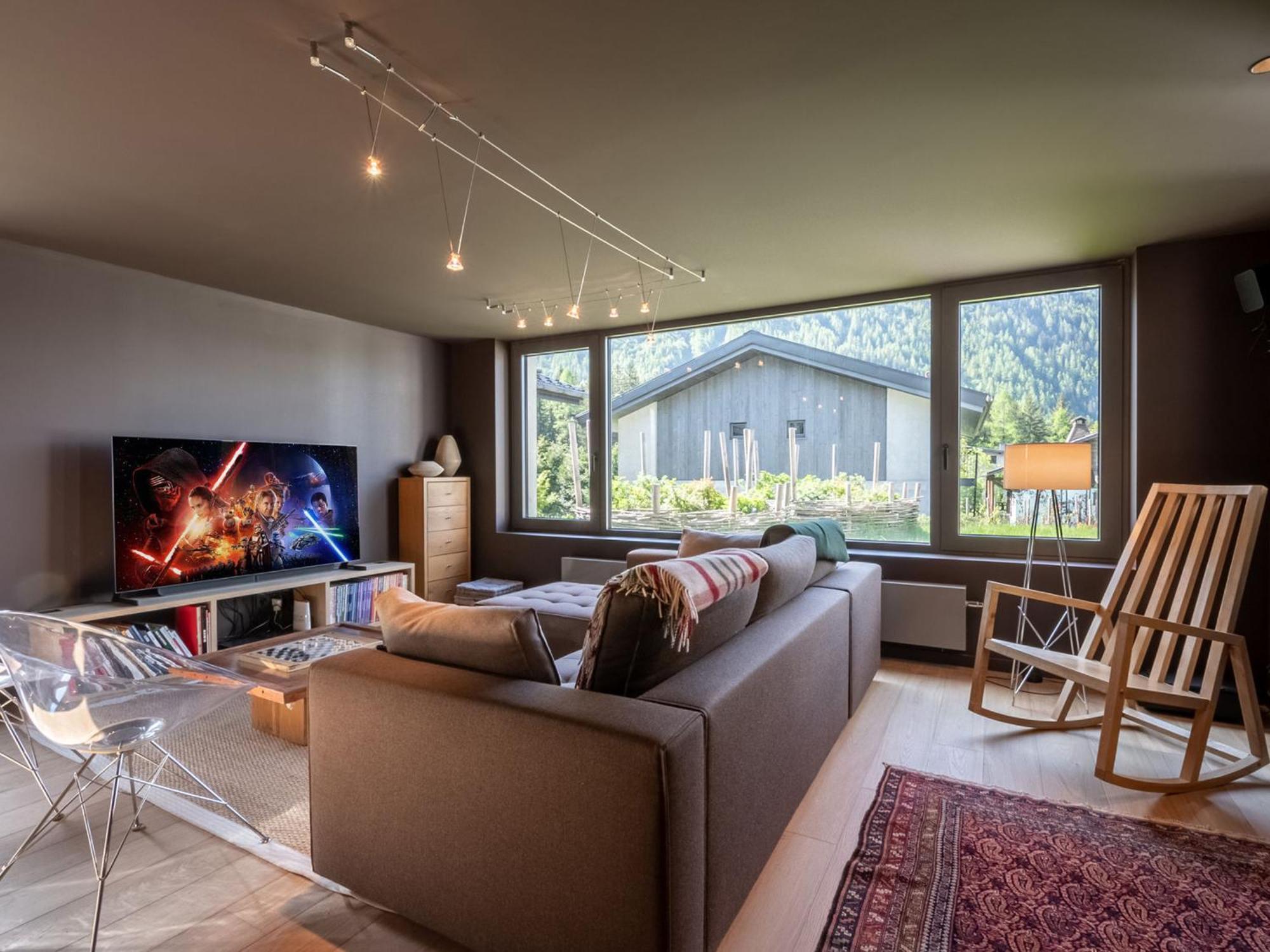 Chalet Contemporain Avec Sauna, Cheminee, Et Grand Jardin - Fr-1-343-243 Chamonix